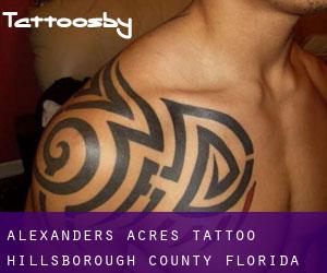 Alexanders Acres tattoo (Hillsborough County, Florida)