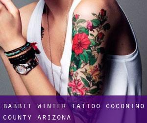 Babbit Winter tattoo (Coconino County, Arizona)