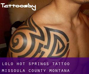 Lolo Hot Springs tattoo (Missoula County, Montana)